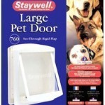 Staywell-760-Weie-Haustier-Groe-Hundetr-Mit-klarer-Hundeklappe-0