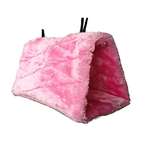 Nuolux Vogel Tier Plüsch Kuscheln Hängematte hängen Kuscheln Höhle glücklich Hütte Hideaway - Größe S (Pink)