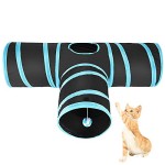 ASIV-Katzenspielzeug-3-Wege-Katzentunnel-Faltbare-Spieltunnel-mit-Wackelig-Ball-fr-Katze-Puppy-Kitten-und-Kaninchen-0
