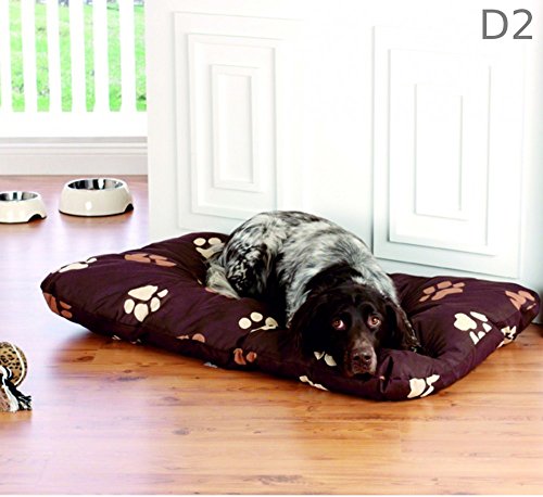 Hundekissen XL Hundebett 100 x 70 Wasserabweisend Hundekorb Hundesofa Unterlage, Design - Motiv:Design 2