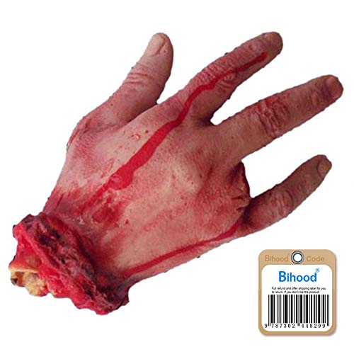 Bihood Abgetrennte Hand Hund Spielzeug Abgetrennte Hand Prop Abgetrennte Hand Kauen Spielzeug Abgetrennter Arm Abgetrennter Arm Prop Blutiger Arm Prop Abgetrennte Hand Prop Abgetrennte Hand