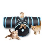 PetiJoy-Katzenspielzeug-Katzentunnel-Katze-Spielzeug-Hundenspielzeug-Spieltunnel-Faltbarer-3-Wege-Spiel-Tunnel-fr-Kaninchen-Hasen-Katze-Hunde-und-Kleintiere-Haustier-0