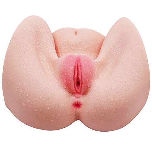 Pussy Ass Puppe - 3D Realistische Silikon Vagina Anal Pussy Männliche Masturbator/Liebe Sex Puppe für Männer Masturbation Adult Toy (8,3 x 7,9 x 3,9 Zoll)
