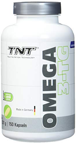 TNT True Nutrition Technology Omega 3 Kapseln Hochdosiert – Reines Fischöl mit EPA & DHA ohne Zusätze – Omega 3 Fettsäuren / 150 Caps