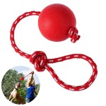 UEETEK-Haustier-Ball-Spielzeug-mit-Seil-fr-HundeDurchmesser-75-CM-Gummi-Hund-Kauen-Ball-fr-Haustiere-Hunde-Ausbildung-Spielen-bungRot-0