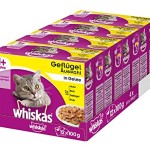 Whiskas-Katzen-Nassfutter-Multipack-Adult-1-fr-Erwachsene-Katzen-Geflgelauswahl-in-Gelee-48-Portionsbeutel-4-x-12-x-100-g-0