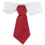 ZuckerTi-Schick-Hund-Katze-Haustier-Pet-Krawatte-Halsschleife-Krawatte-Fliege-Streifen-Bow-Tie-Halsschmuck-Zubehr-in-3-Farben-S-Halsumfang-26-30cm-Rot-Krawatte-0