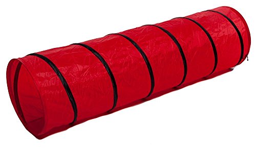 aussergewoehnlich.de Extra Fest: Krabbeltunnel für Welpen und Kinder Rot ø45cm