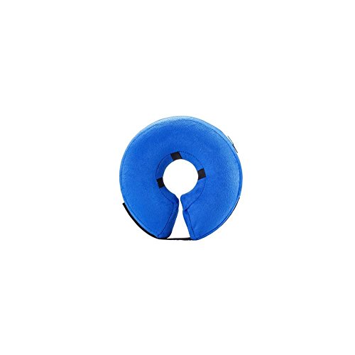 RUNGAO Schutz Aufblasbares Hunde Halsband, Weiche Pet Recovery-für Kleine Mittlere Große Hunde und Katzen, verhindern Sollen Haustiere von Berühren Stiche Blau