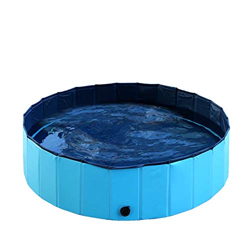 hifuture blau Pet Schwimmbad Faltautomatik und langlebiges Sicherheit Pvc-Multifunktions Hund Katze Play Schwimmbad tragbar Kind Pet Bad