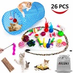 AILUKI-26-Stck-Katzenspielzeug-Set-mit-Katzentunnel-Katzen-Spielzeug-Variety-Pack-fr-Kitty-0
