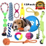Anwin-Hundespielzeug-13pcs-Kauspielzeug-Interaktives-Spielzeug-Set-Intelligenz-Hundeseile-Spielset-Seil-mit-geflochtem-Ball-aus-Baumwolle-Zahnreinigung-fr-groe-mittelere-kleine-Hunde-und-Welpen-0