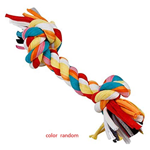Bomcomi Baumwolle Doppel-Knoten geflochtenen Seil Bunte Knochen Tug Hund Kauen Spielzeug Pet Woven Molar Zubehör