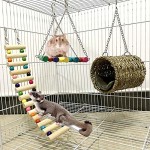 Hamster-Spielzeugpapagei-Spielzeug-SetKletter-Holz-Leiter-Swing-Vogel-Spielzeug-fr-Parrot-Kakadu-Ara-Sittiche-Hamster-Ratten-Rennmaus-Kfig-Sitzstang3-Stck-0