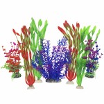 SLOME-Aquarium-Pflanzen-aus-Kunststoff-knstliche-Wasserpflanzen-fr-groe-knstliche-Aquarien-Dekoration-und-Zubehr-Blau-7-Stck-0
