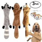 YAMI-3-Pack-Hund-Quietschende-Kauen-Spielzeug-Keine-Fllung-Hund-Spielzeug-Plsch-Tier-Hundespielzeug-fr-Kleine-Medium-Hund-0