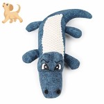 Ysoom-Hund-Quietschende-Kauen-Spielzeug-Keine-Fllung-Hund-Spielzeug-Plsch-Tier-Hundespielzeug-fr-Kleine-Medium-Hund-Lnge-28cm-Hund-Krokodil-spielzeuge-Blue-0