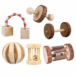 CCCYMM-6-Stck-Natrliches-Holz-Kauspielzeug-Hanteln-bungsglocke-Molar-Spielzeug-fr-Papageien-Kaninchen-Chinchilla-Meerschweinchen-Hamster-kleine-Tiere-0
