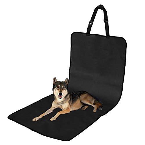 KINGDUO Haustier Sitzabdeckung Wasserdicht Auto Einzelplatz Front Abdeckung Für Hund Pet Seat Protector Schwarz Pet Mat