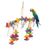 Roblue-Papagei-Spielzeug-Glocke-Vogel-Schaukel-Kauen-Zubehr-Bunt-Holz-Riesenrad-Papageienspielzeug-fr-den-Kfig-22-3-25cm-0