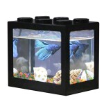Lesgos-LED-Aquarium-Mini-Fish-Tank-USB-Desktop-Mini-Fish-Tank-Aquarium-Miniature-Pet-Box-Decoration-for-Office-Living-Room-Coffee-Table-Desk-0