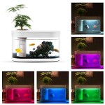 NOVSIGHT-Aquarium-Set-Fischtank-LED-Aquarium-Komplettset-Aquarienset-mit-Filter-LED-Beleuchtung-und-Pflanzensplatz-0