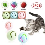 Volwco-Interaktives-Katzenspielzeug-Set-3-teilig-Ahornbltter-interaktives-Spielzeug-Glocke-Ball-Katzenminze-Spielball-fr-Ktzchen-Jagd-auf-gesunde-krperliche-bungen-0