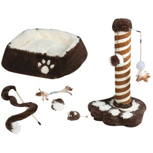 Katzen Starter Set "Straciatella" mit viel Zubehör!