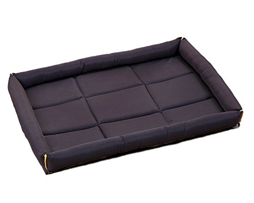 Orthopädisches Hundebett Katzenbett Hundekissen Wasserdicht Haustierbett Gepolstert Zwinger Schwarz L