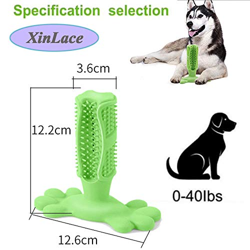 Hundezahnbürstenstift, Hundezahnreinigung, Hundezahnstifte (ungiftiger Naturkautschuk, beständig und bissfest) Langlebige Haustiere Bürstenstift Mundpflege (geeignet für 0-40 Pfund)